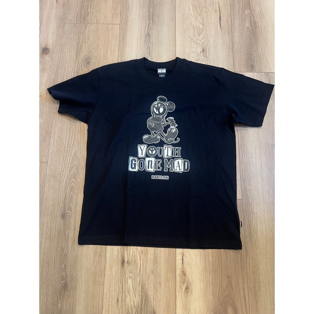 Babylon‎ Youth Gone Mad Graphic T-Shirt Mens Large Black Streetwear NWT Tee